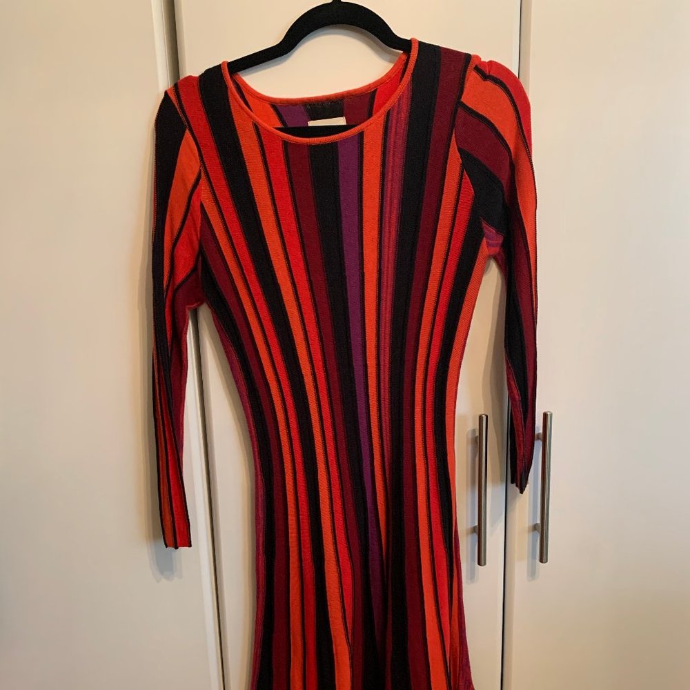 Eci Knit Striped Dress